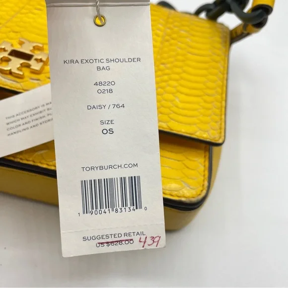Tory Burch Mustard Mini Bag with Gold Accents - Picture 10 of 10